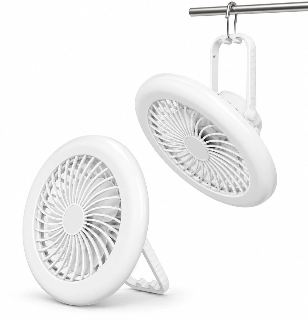 Rechargeable Tent Fan Light