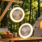 Rechargeable Tent Fan Light