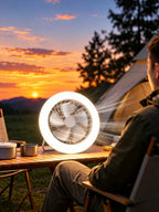 Rechargeable Tent Fan Light