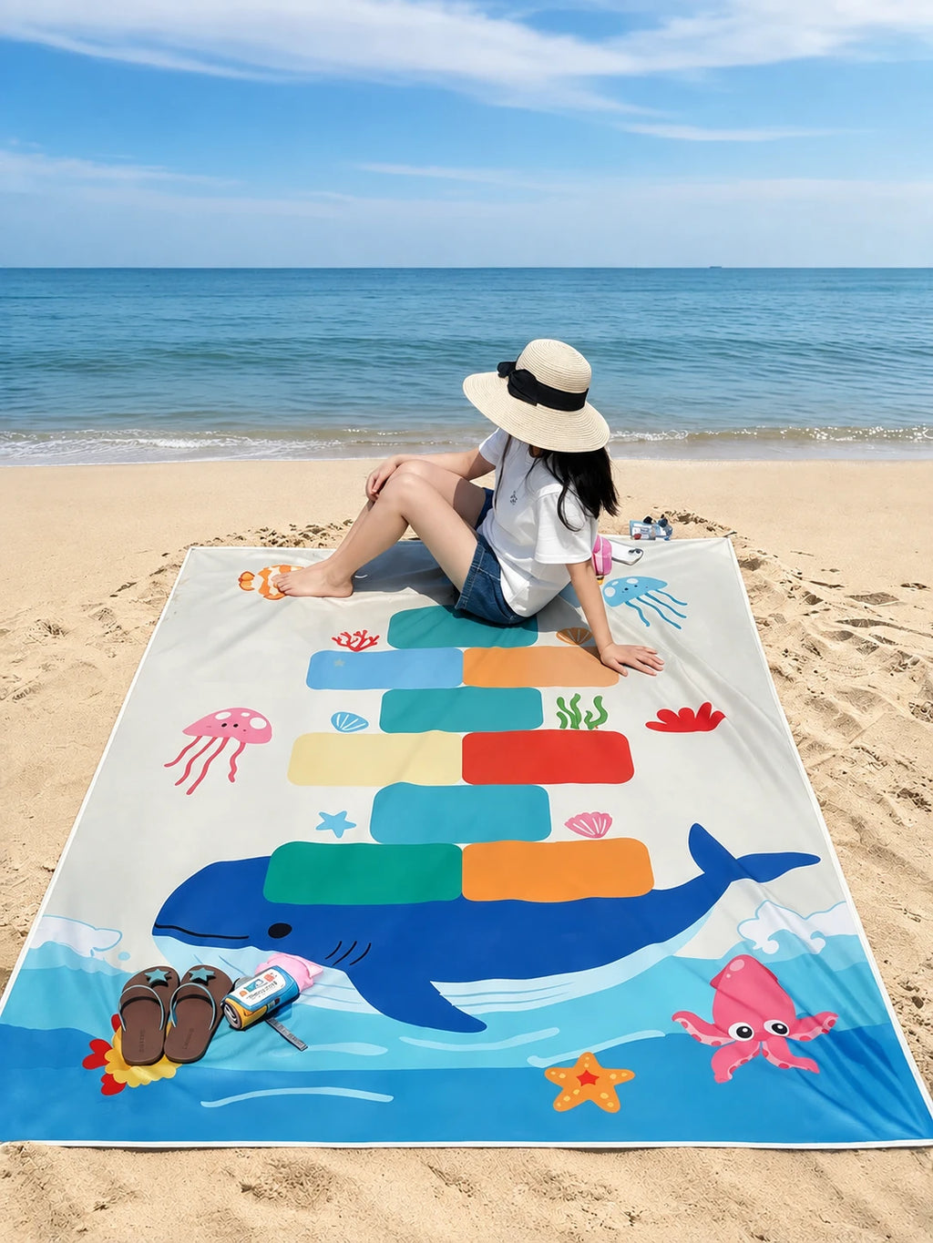 Portable Foldable beach blanket