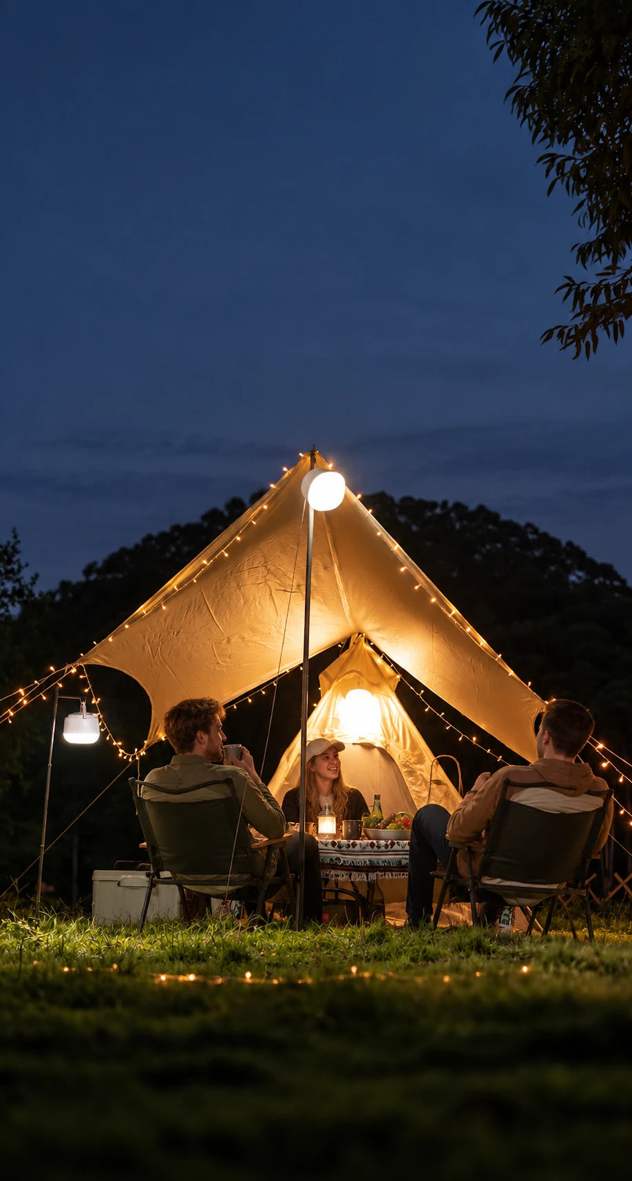 Camping Lantern with Battery Display